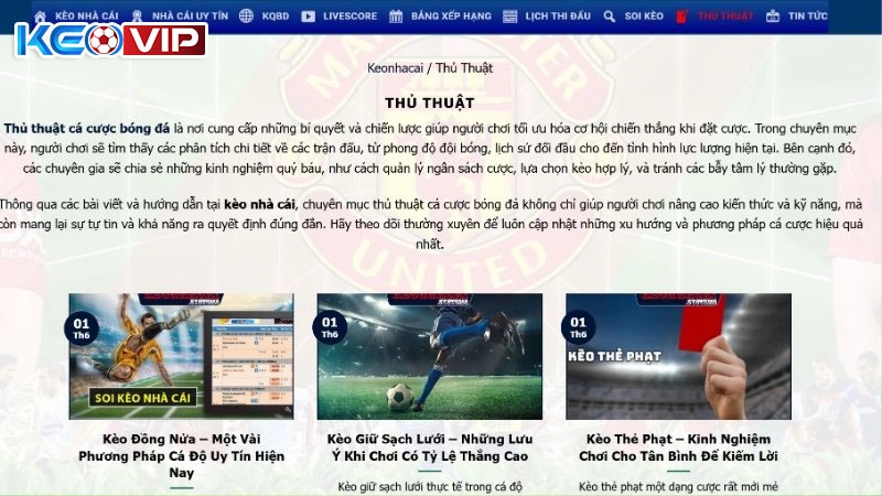 Keonhacai luôn cung cấp bí quyết cá độ hiệu quả